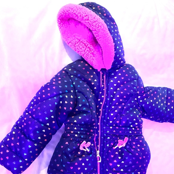 Toddler/Girls Puffer Ski Jacket & Snowbib Overalls size 3T - Picture 3 of 11